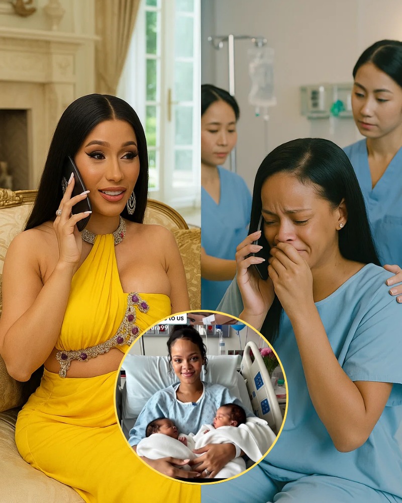 Cardi B’s Hour-Long Call to Rihanna Before #3 Baby Birth  – Just One Sentence Sparks Rihanna’s Tears!