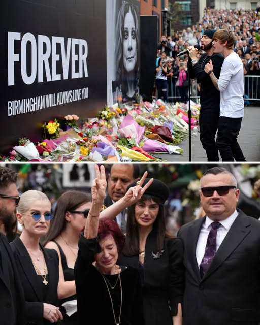 A Rock-Rap Fusion: Eminem and Justin Bieber Honor Ozzy Osbourne’s Final Wish at His Funeral