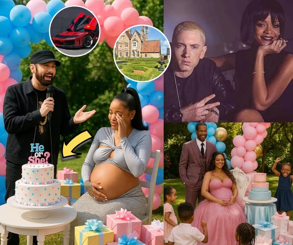 Rihanna’s Gender Reveal Extravaganza: Eminem Steals the Show with 3 Words in His Jaw-Dropping Speech