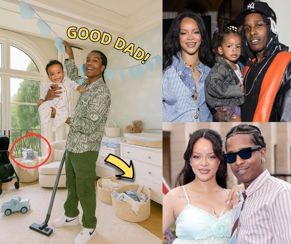 Fans Obsessed with A$AP Rocky’s Dad Skills:  A$AP Rocky And His Son Prepare Room For #3 Baby with Rihanna – Unintentionally Spill Baby No. 3’s Name!