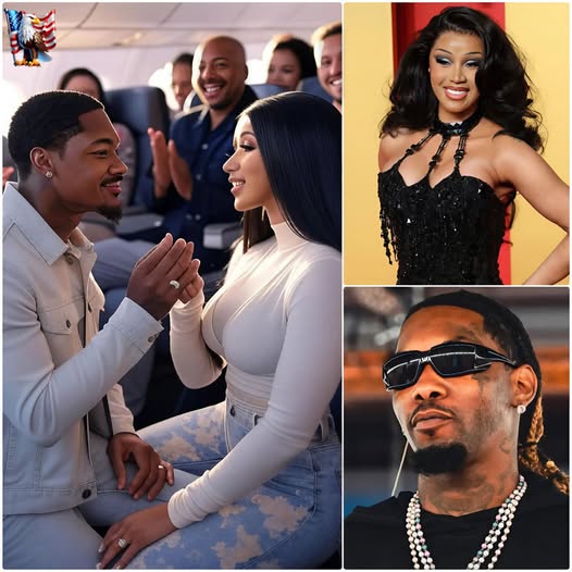 “just 9 Minutes Ago: Stefon Diggs Shockingly Proposes To Cardi B Mid-flight, Leaving Passengers Stunned And Crew Pausing Service Amid Screams