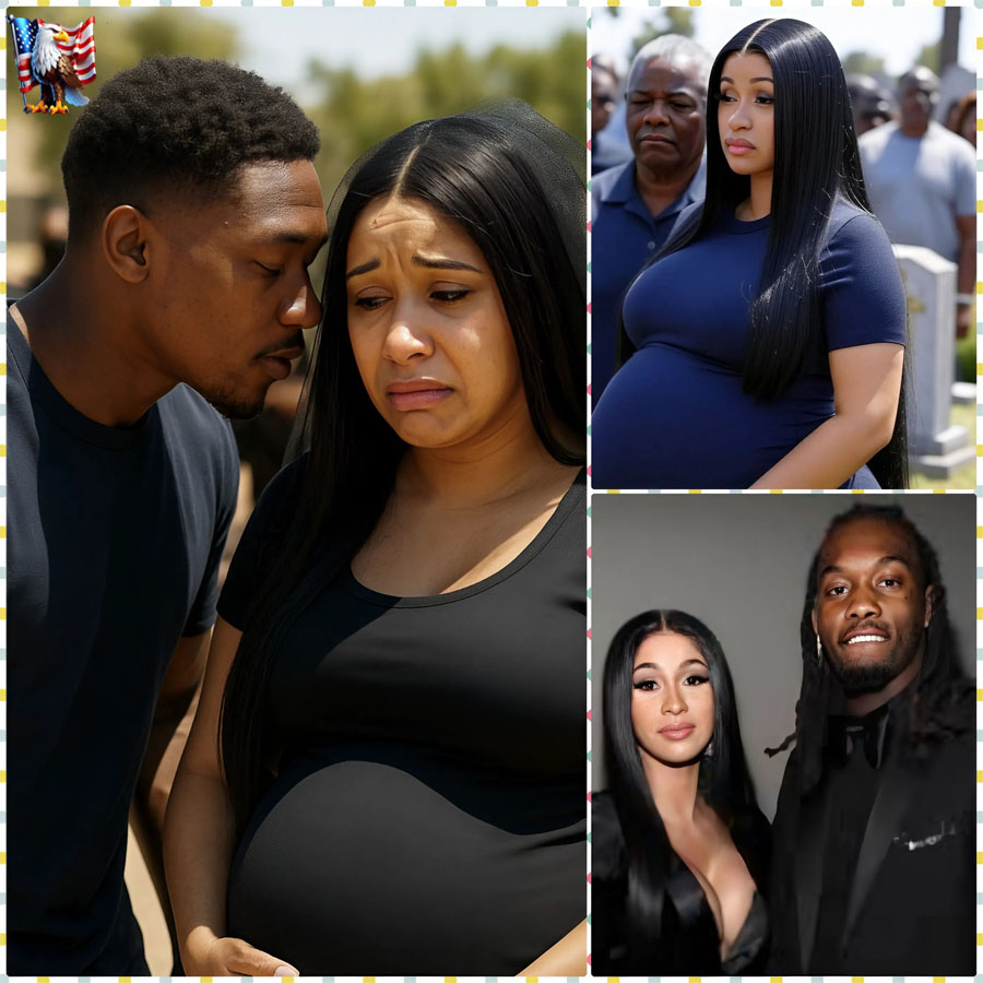This Shouldn’t Have Happened: Heavily Pregnant Cardi B Stood For Hours In 40°c Heat To Say Goodbye To Her Father At His Funeral In Los Angeles