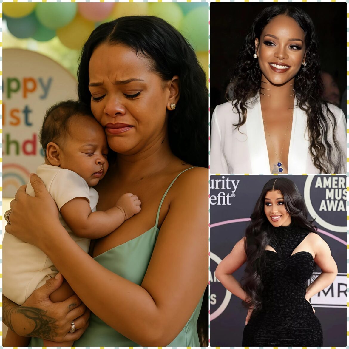 Cardi B made an unexpected appearance at Rihanna’s first birthday party one day ago