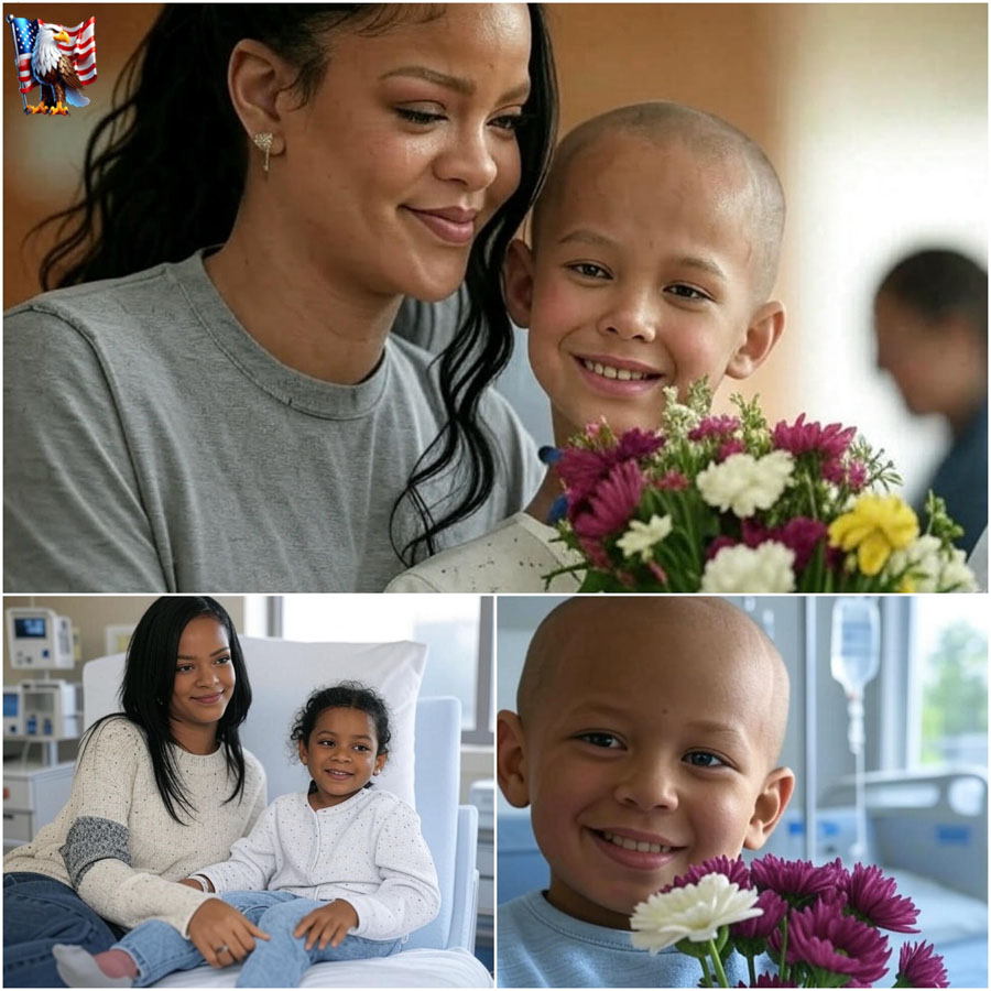 “The most desperate thing is…” Rihanna was touched by the journey of a child fighting a brain tumor, Rihanna’s next gesture surprised the doctor and nurse there and then moved them to tears.